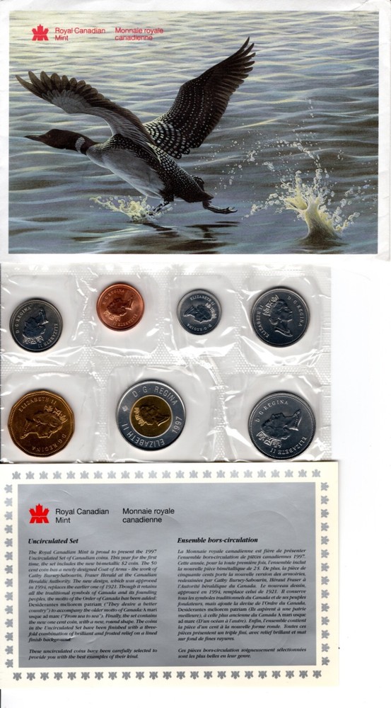 CANADA 1997 UNCIRCULATED MINT COIN SET