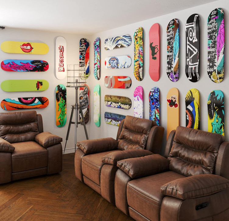 Alumy Skateboard Deck Display Wall Mount,Skate Deck Display Wall Mount 1PACK