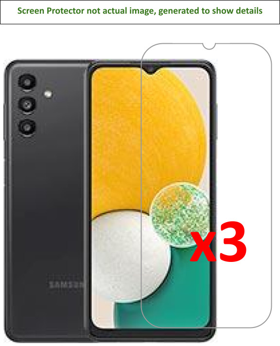 3x Samsung Galaxy A13/A70 Screen Protector w/ cloth