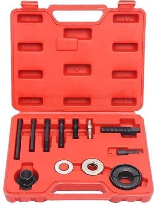 Power Steering Pump Pulley Puller Remover & Alternator Installer Tool Kit Set