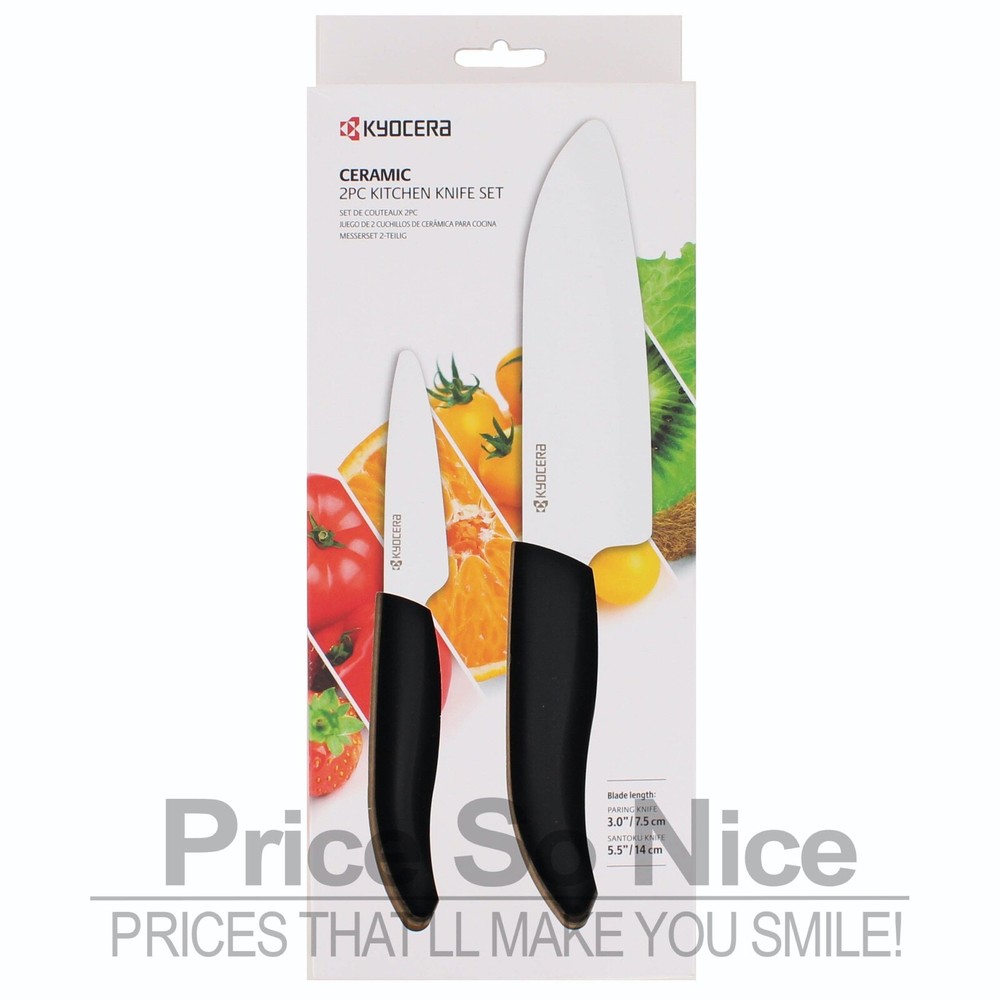 Kyocera Revolution Ceramic 2pc Kitchen Knive Set - New