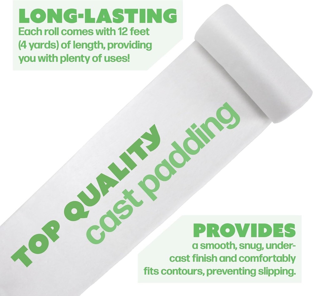 Cast Padding 36 Rolls 6” x 12ft, Individually Wrapped, Undercast Padding