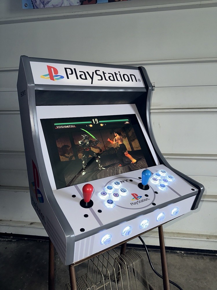 Custom PlayStation Multicade Tabletop Bartop Arcade Cabinet Raspberry pi build