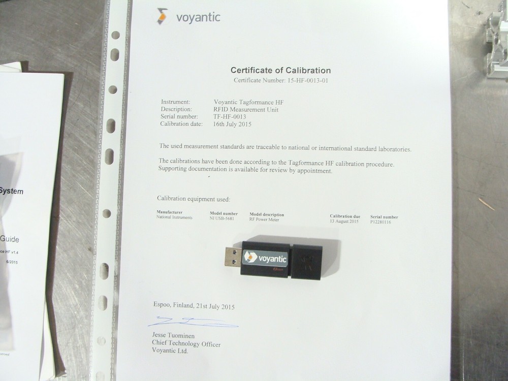 Voyantic TagFormance HF RFID Performance Measurement Unit / QC Network Analyzer