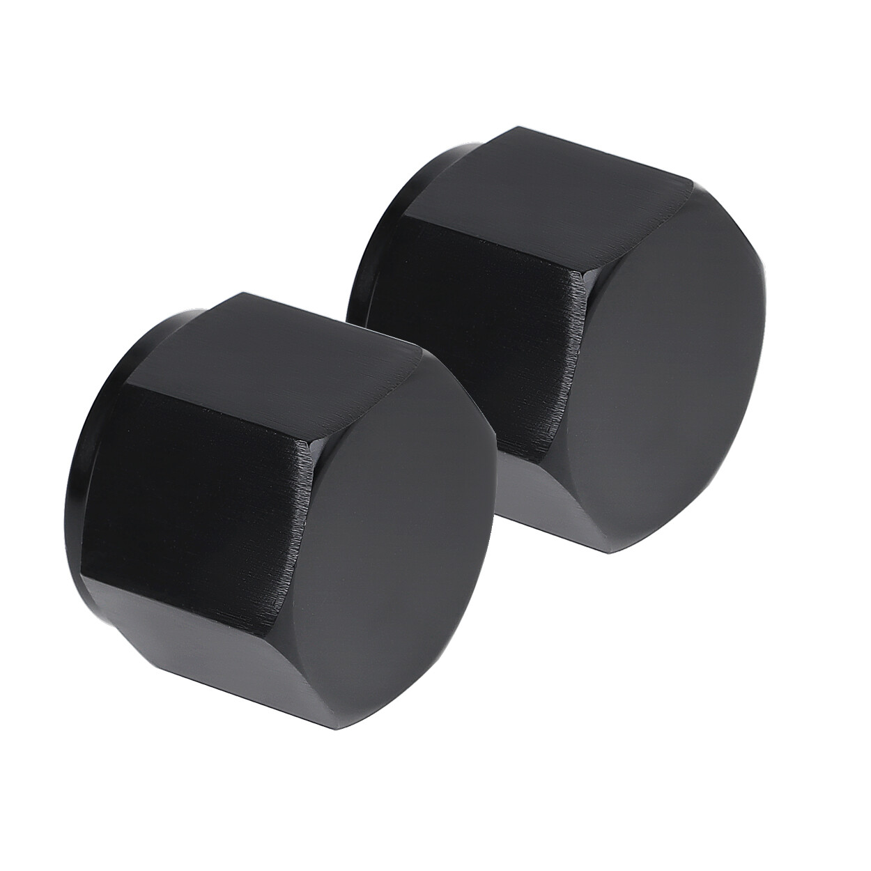 LokoCar 4AN 6AN 8AN 10AN Flare Cap Block off Fitting Plug Aluminum Black 2Pcs