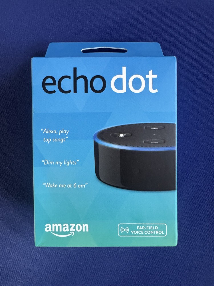 Amazon Echo Dot Smart Speaker 2nd Generation • Black • BRAND NEW, SEALED