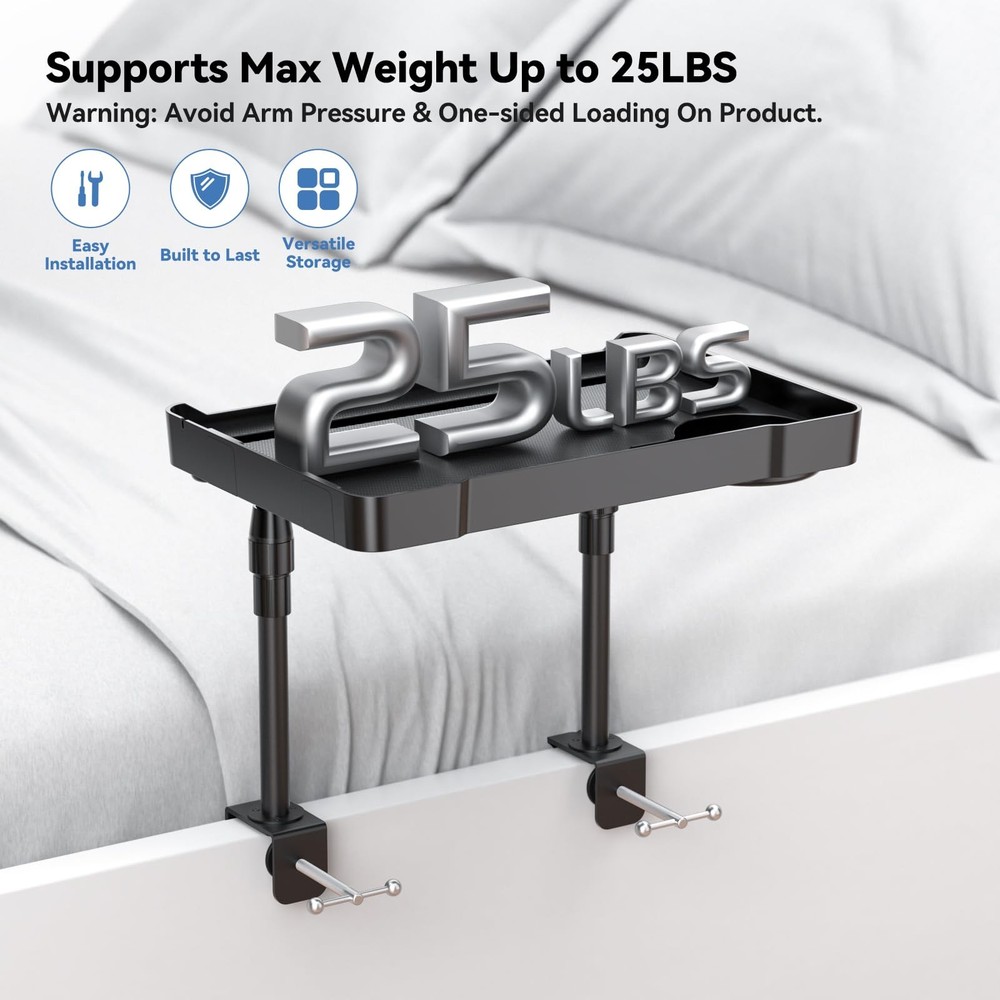 Bedside Shelf Bunk Bed Shelf Bedside Organizer Adjustable Height Top Bunk Bed...