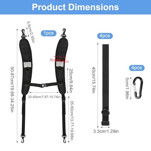 Backpack Straps, Adjustable Backpack Shoulder Strap, Replacement Padded