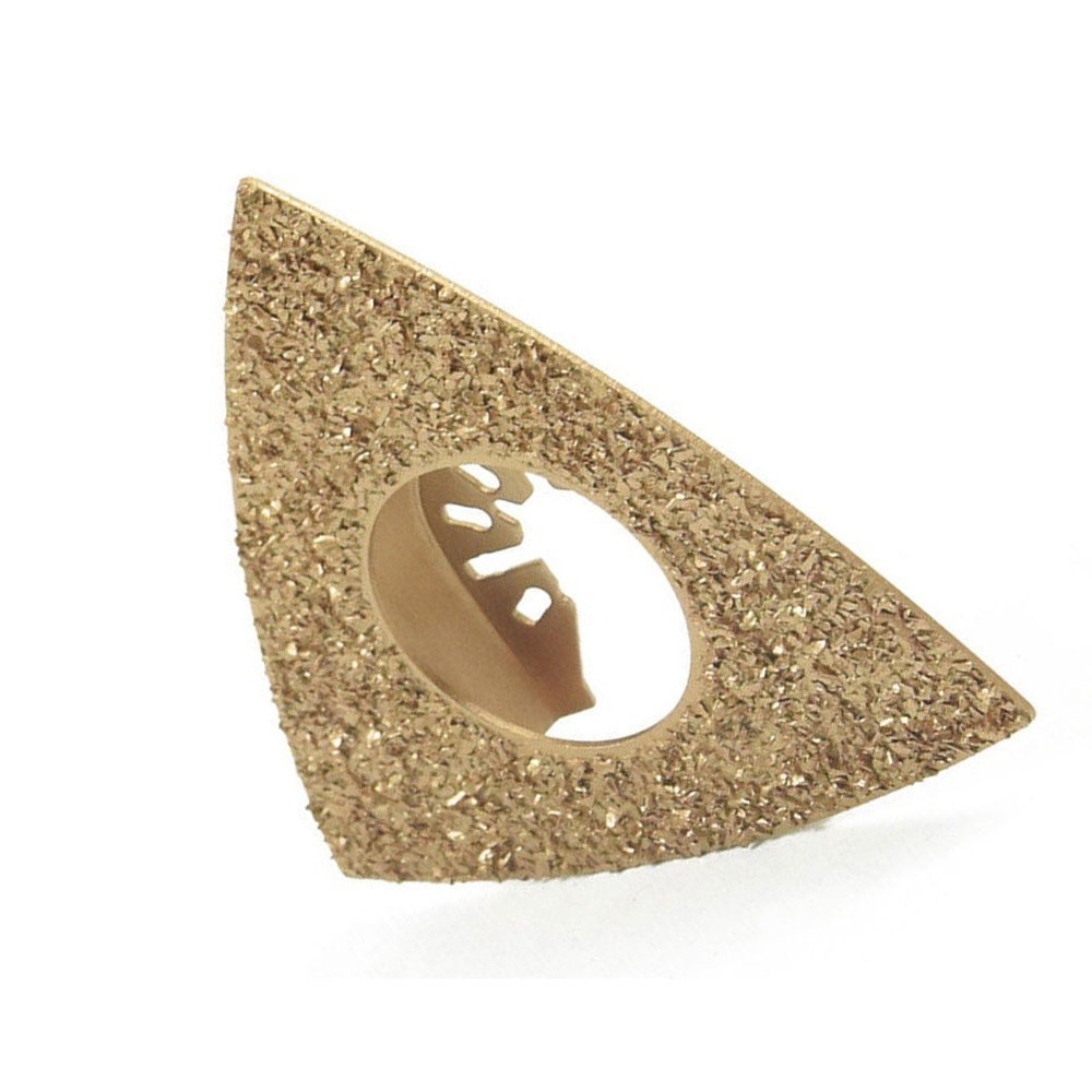 Oscillating Multitool Triangular Carbide Grit Rasp Blade Grout.Removal