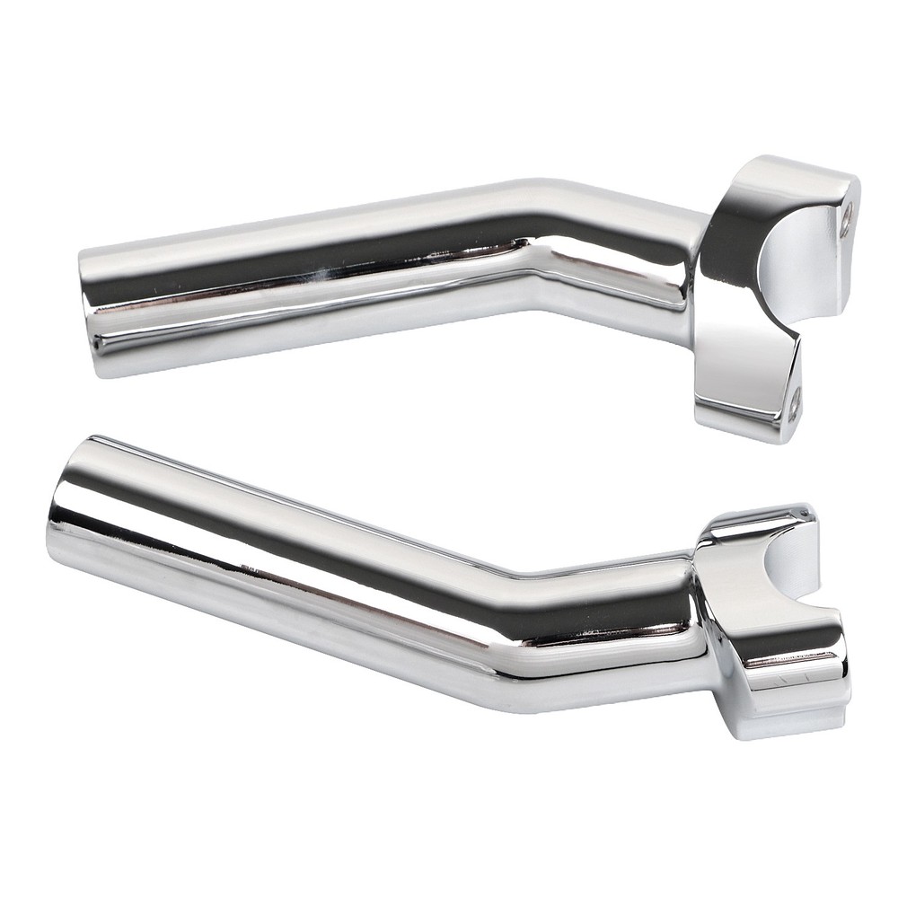 Chrome 6.5" Pullback Handlebar Risers For Harley Softail Dyna Super Wide Glide