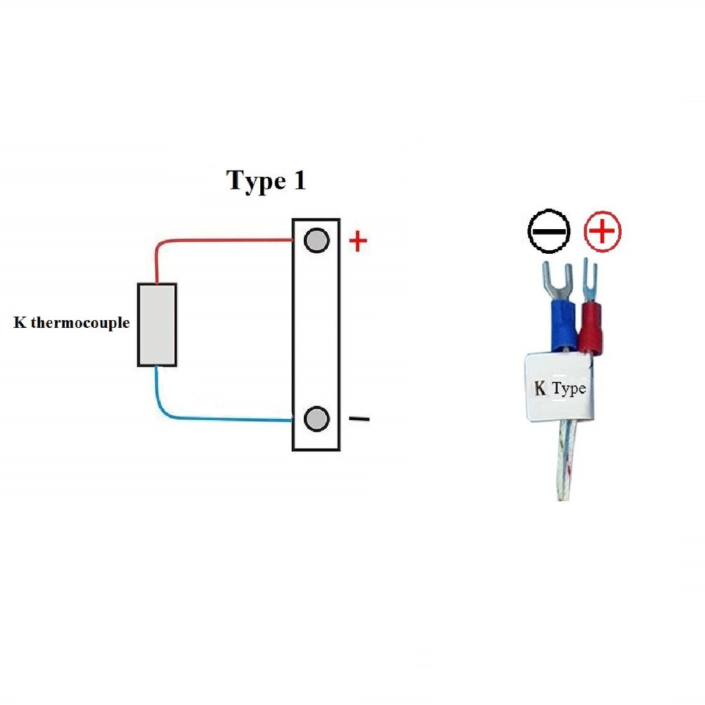 Waterproof K Type Grounded Thermocouple - Temperature Sensor Probe for PID Temp