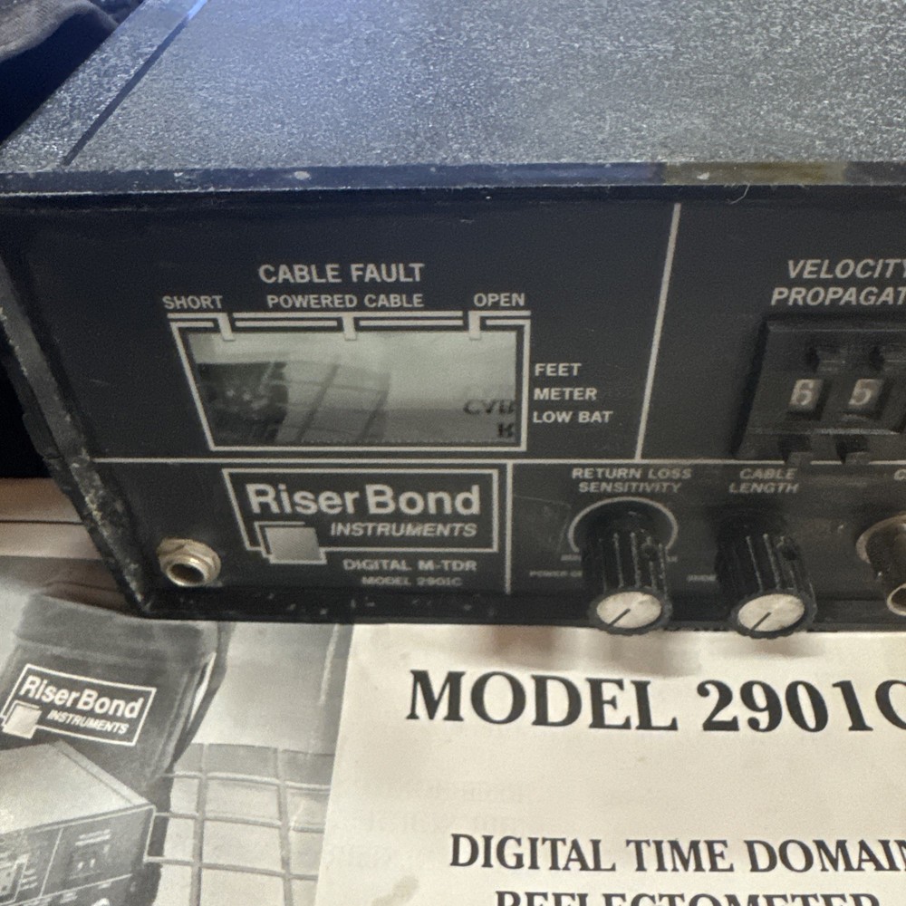 RISER BOND DIGITAL M-TDR MODEL: 2901C KIT WITH CASE & Manual *UNTESTED* bin10