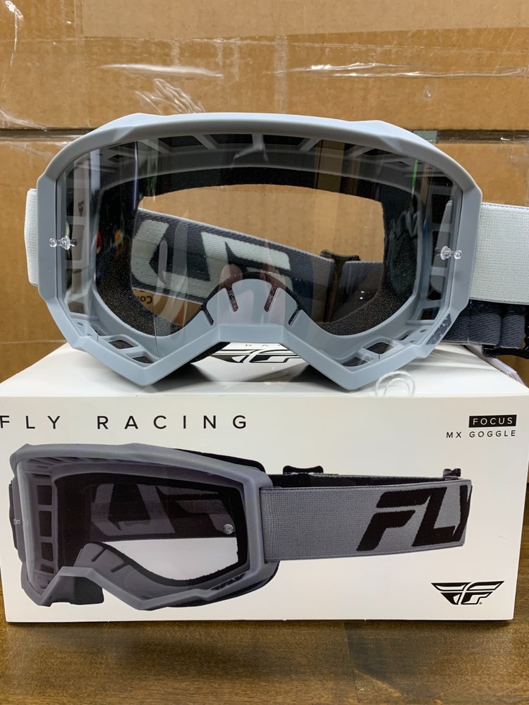FLY RACING GOGGLE "FOCUS" SILVER/CHARCOAL