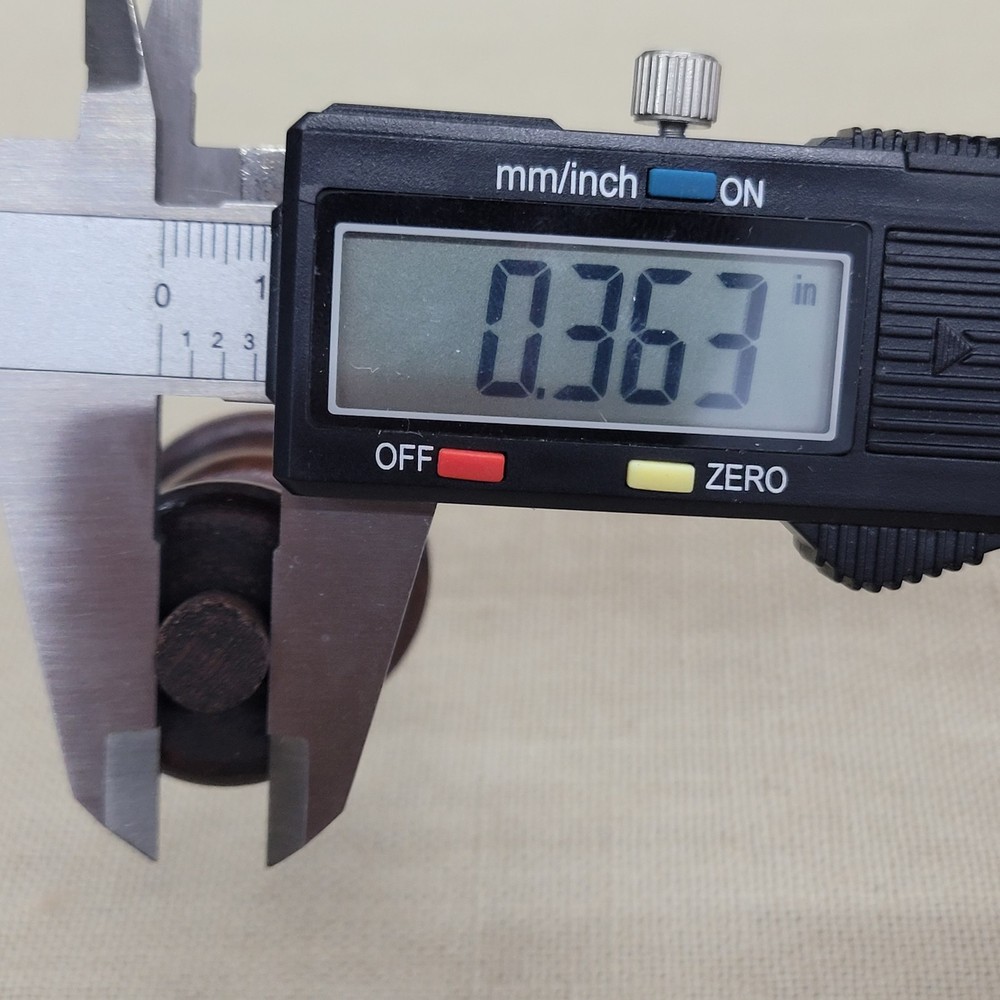 Short 3 1/4" Dark Walnut Clock Finial