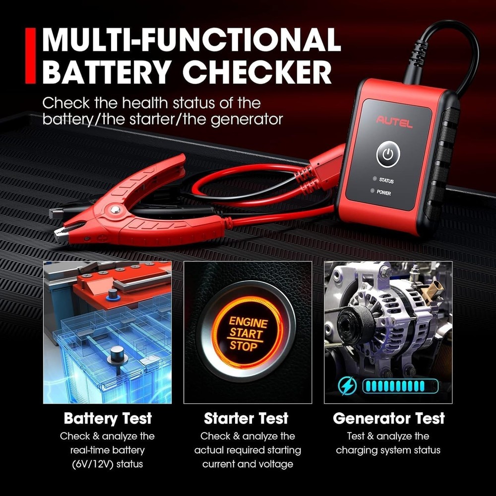 2026 Battery Load Tester - 100-2000 CCA Performance Scan Tool for All Vehicles