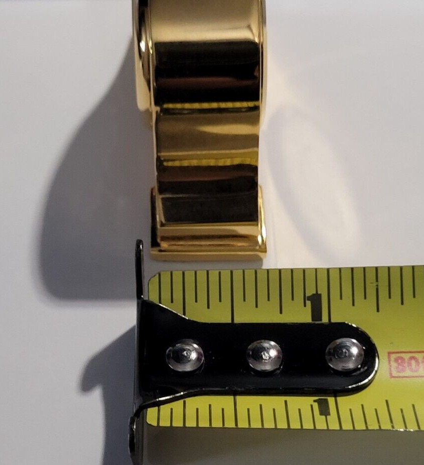 Vintage 1980's Linel Miniature Japan Movement Clock Solid Brass 2" Working
