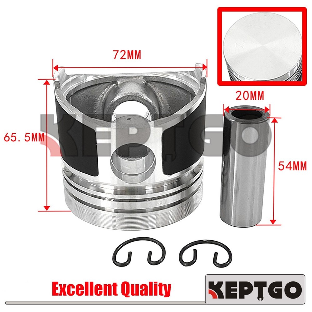 3Pcs Piston Set STD For Kubota D850 engine