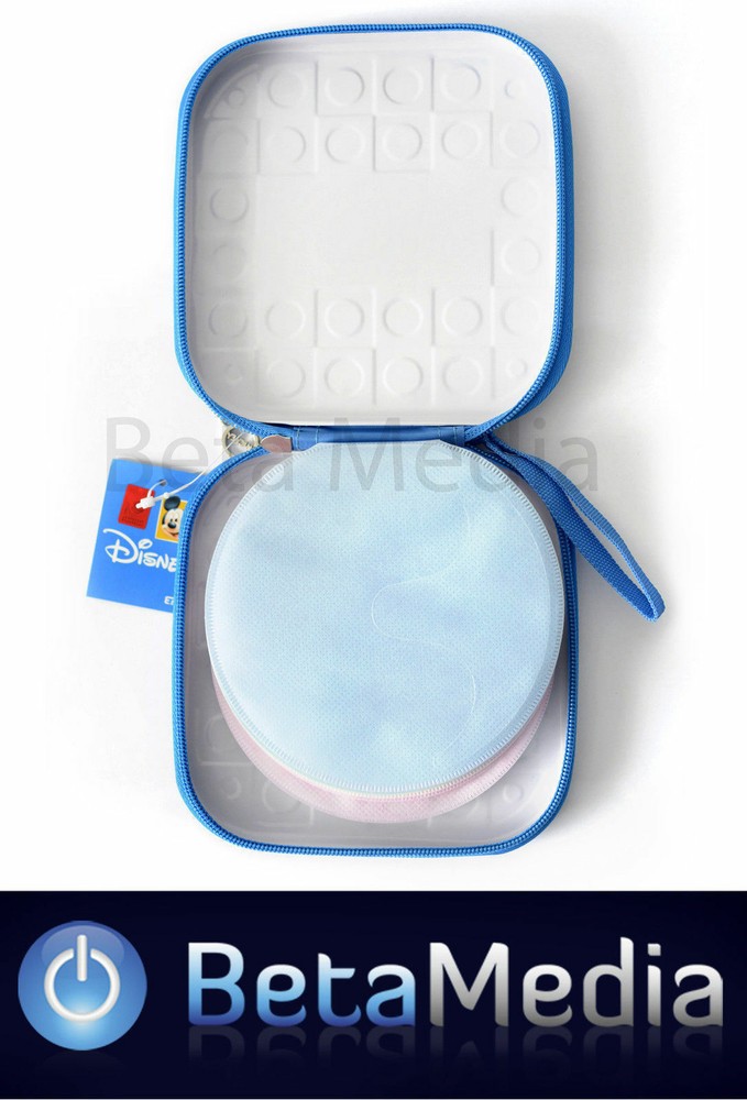 Disney Mickey Mouse CD / DVD Tin Storage Wallet Case Holds 24 discs