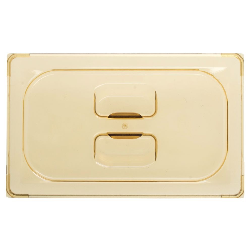 Vollrath Super Pan® 1/4 Size Amber Plastic Solid  Food Pan Lid