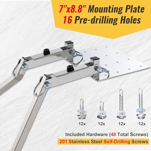 Tailgate Ladder for Pickup Trucks Bed Universal Fit - Rust-Proof Non-Foldable