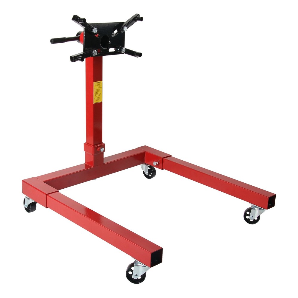 Red Rotating Steel Engine Stand 1500LBS with 360 Degree Adjustable Mounting Head