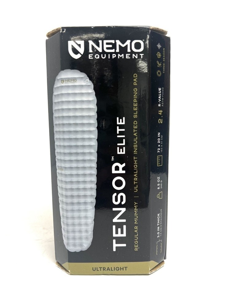 Nemo Tensor Elite Ultralight Insulated Sleeping Pad - Regular Mummy 72"x20"