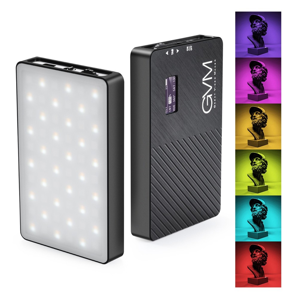 GVM 8RS RGB Full-Color LED On-Camera Light