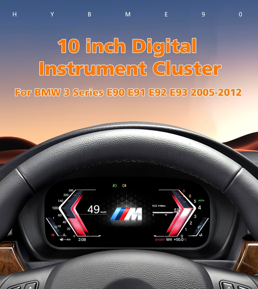 For BMW 3 Series E90/E91/E92/E93 2005-2012 Car LCD Digital Dashboard Instrument