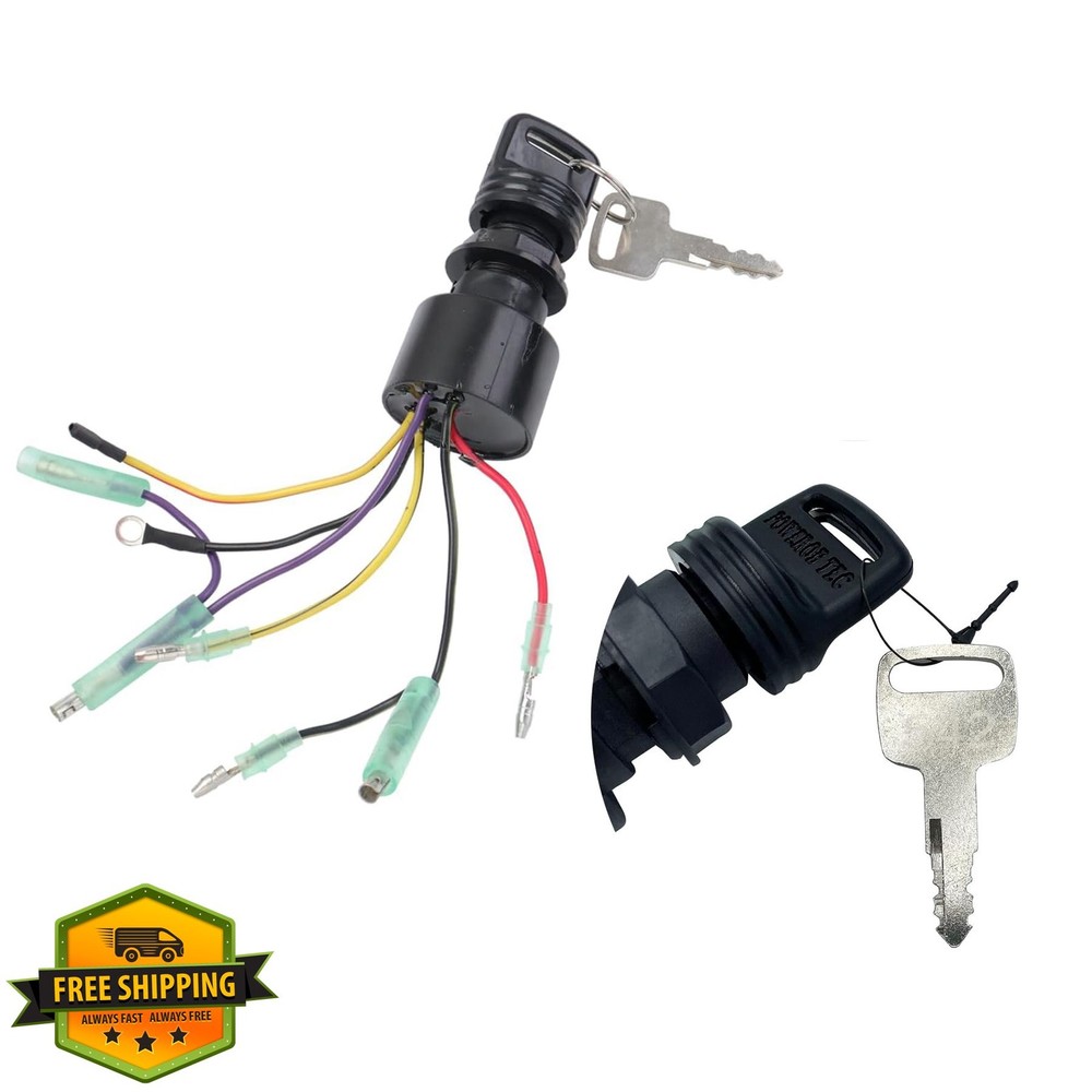 Mercury Mariner Outboard Ignition Switch 3-Position w/Keys