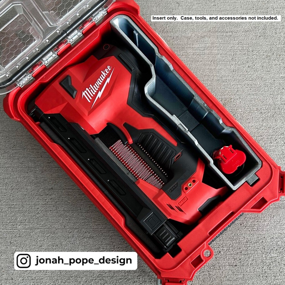 Milwaukee Packout Insert for M12 Cable Stapler | Jonah Pope Design (Insert-only)
