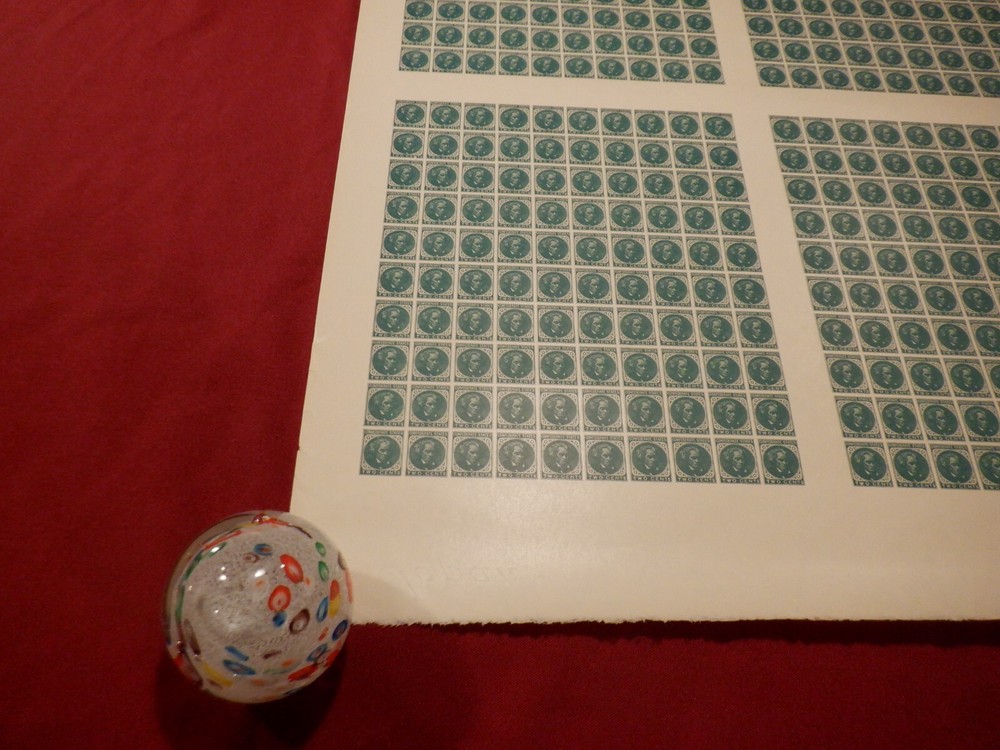 Sheet-400 Confederate #14 Unofficial Printing Dietz #CSAU-1 1926 - Ivory Vellum