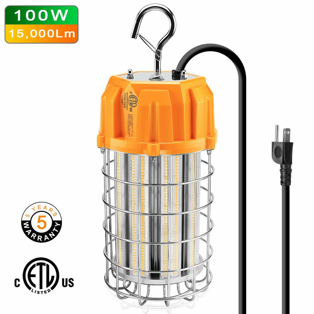 LED Construction Temporary Work Light 100W Basement Warehouse Workshop High bay
