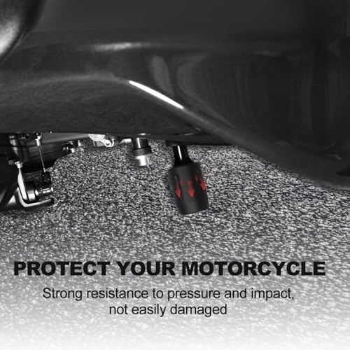 Black Motorcycle Frame Sliders - Falling Crash Protector Guards