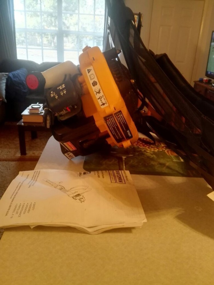 Craftsman 73dB(A) electric speed start backpack blower