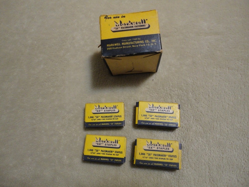 Vintage Markwell Staples 3/16 inch