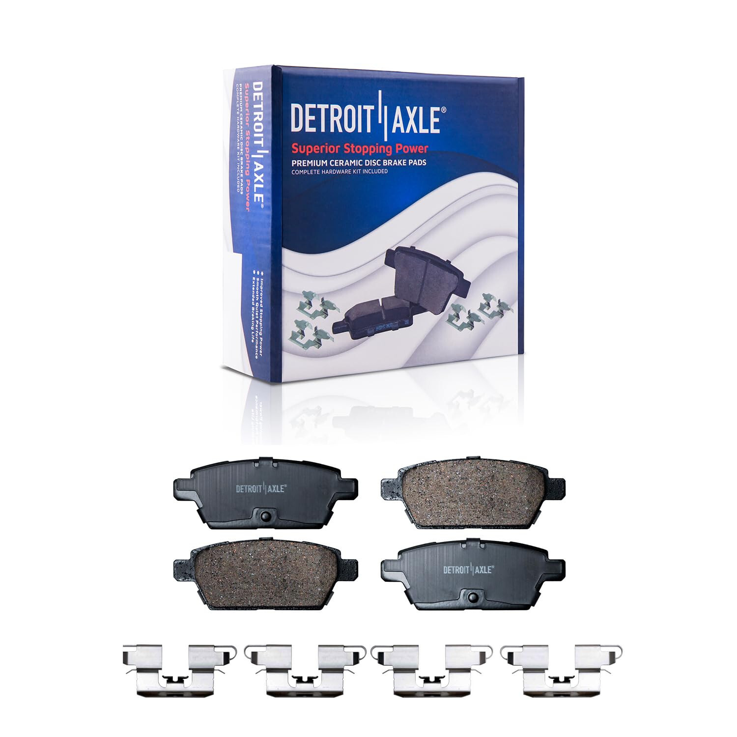 Front & Rear Ceramic Brake Pads Ford Fusion Lincoln MKZ Mazda 6 Milan Brakes Kit