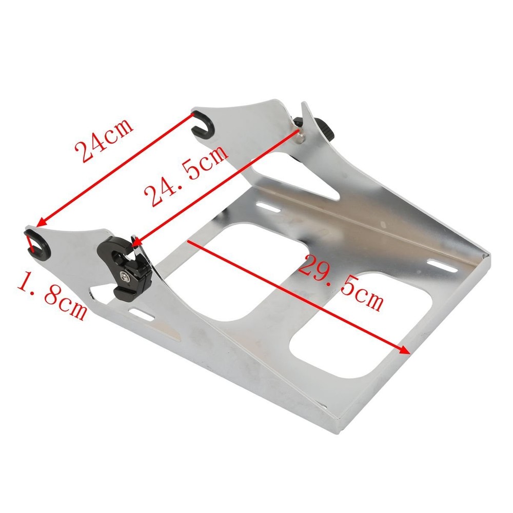 5.5'' Trunk with 2-UP Mounting Rack Backrest for Touring 2014-Later