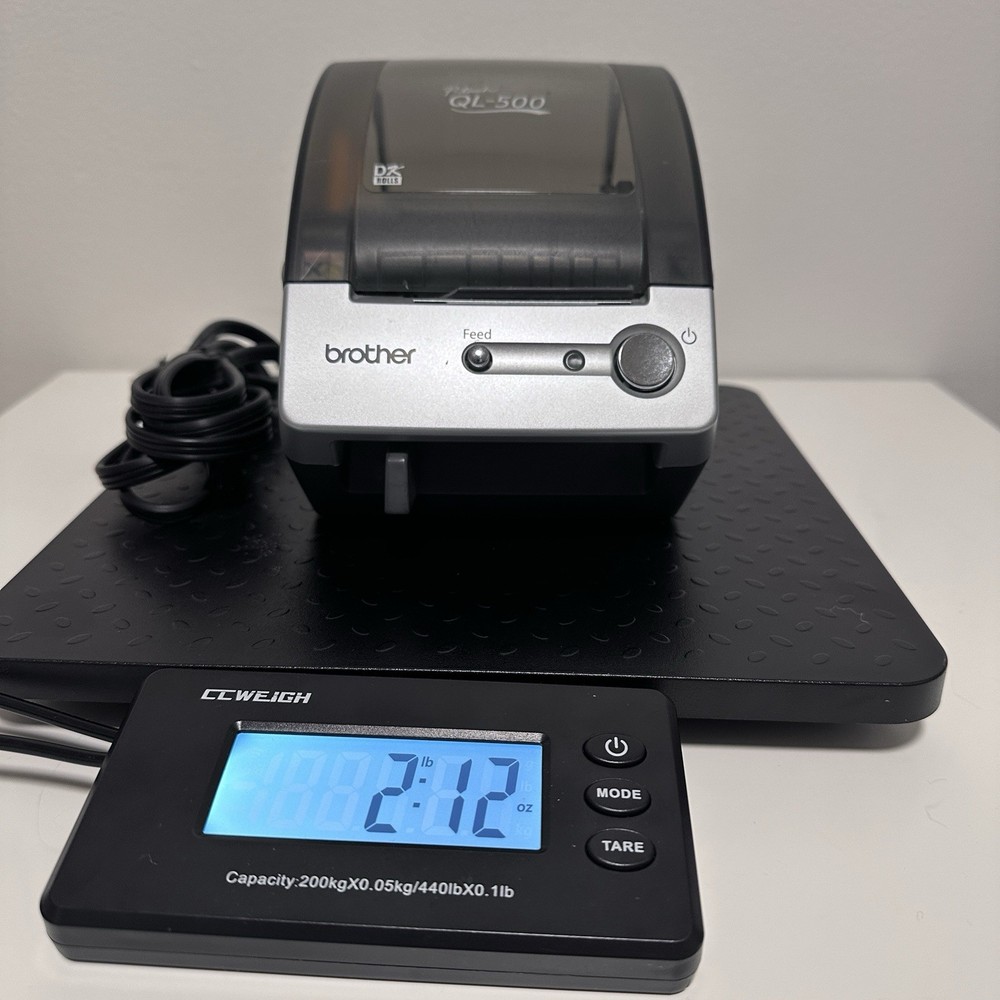 Brother P-Touch QL-500 Thermal Label Printer with USB cable