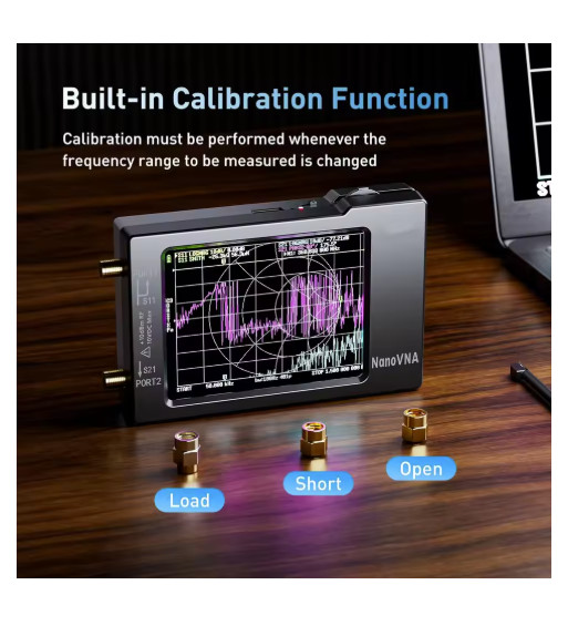 NanoVNA-H Vector Network Analyzer 2.8" 10KHz-1.5GHz Antenna Tester