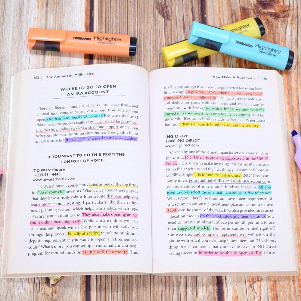 TWOHANDS Fineliners and Highlighters Multicolored
