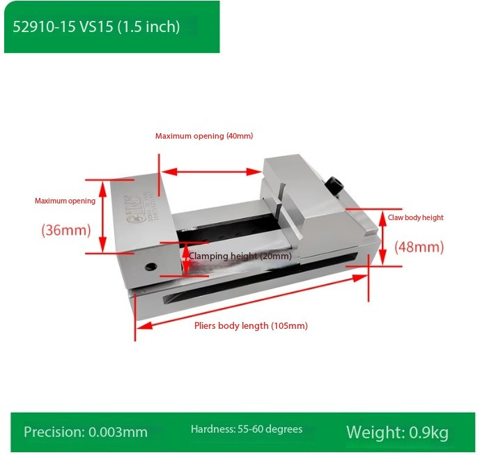 Quick-action Vise Grinding Machine, Pishi Precision Small Right-angle Bench Vise