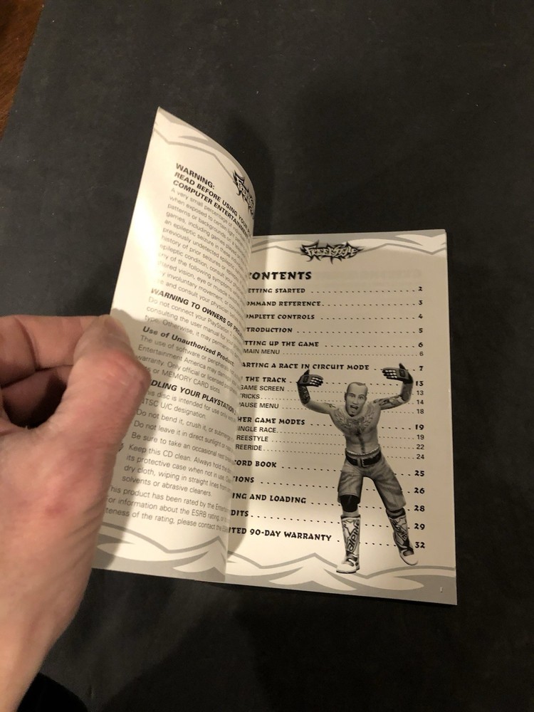 Freekstyle ps2 Manual only