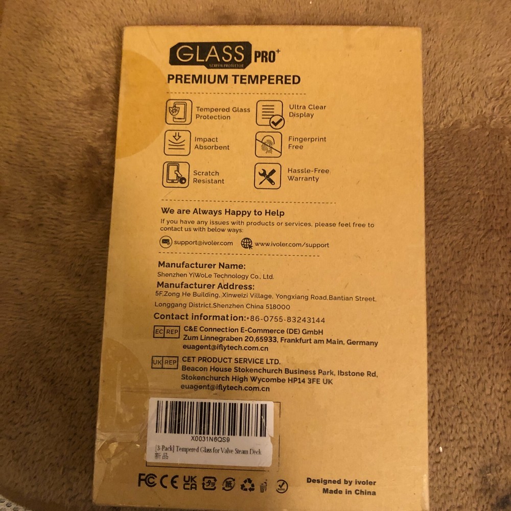 [3 Pack] amFilm Screen Protector Compatible with Steam Deck