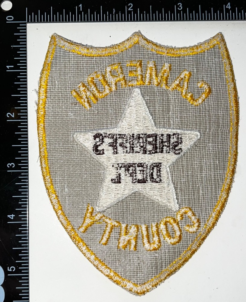 VINTAGE OBSOLETE Cameron County Texas TX Sheriff Patch