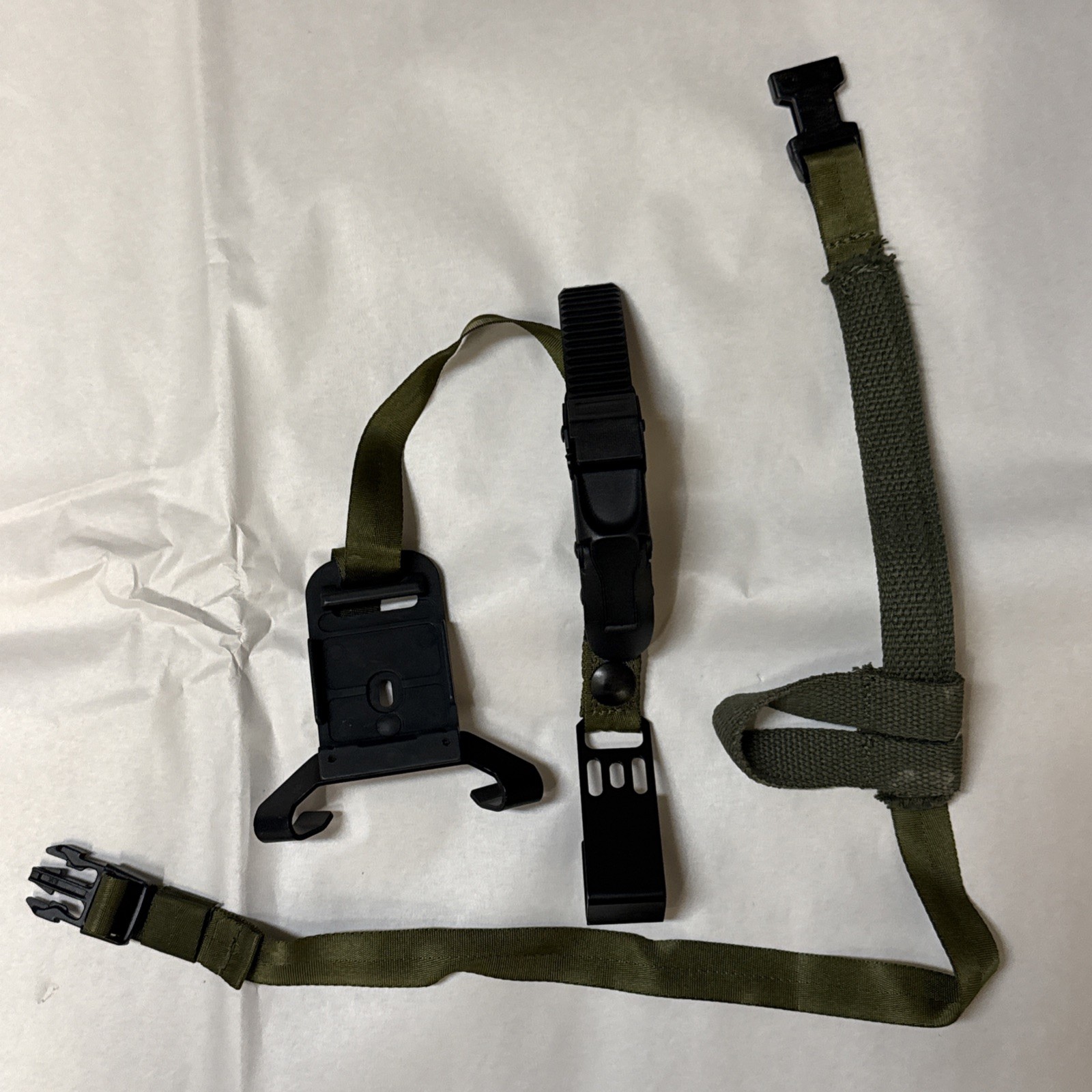 NOS USGI Ratcheting Night Vision Goggle NVG PASGT Helmet Mount, Harness Assembly