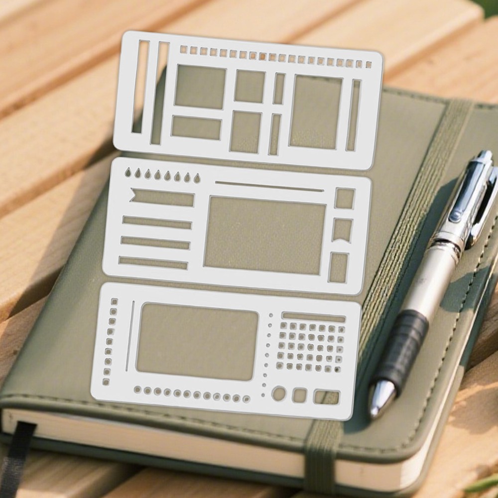 Handmade Flexible Record Template, Reusable Planner Stencils for Journaling ﻿