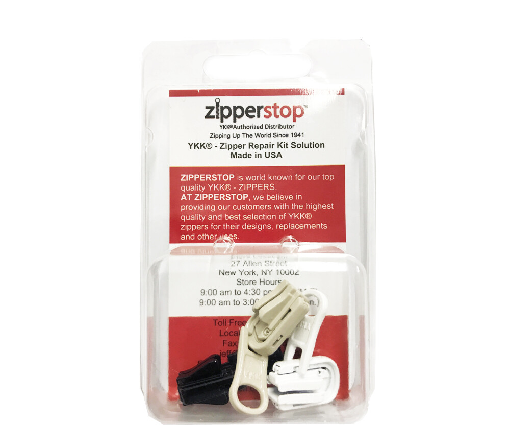 3 Pulls YKK Kit #5 Molded Reversible Fancy Pulls Vislon slider