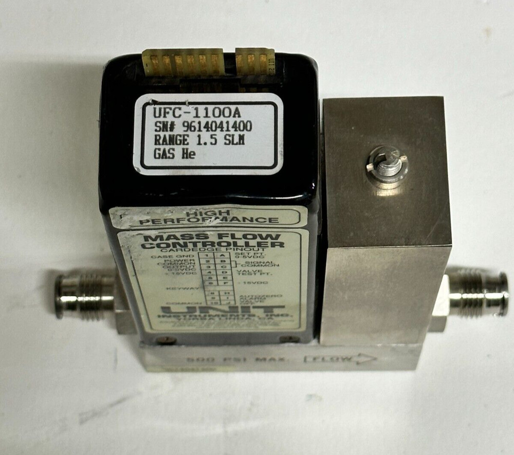 Unit Instruments, UFC-1100A, Mass Flow Controller, 1.5 SLM GAS He