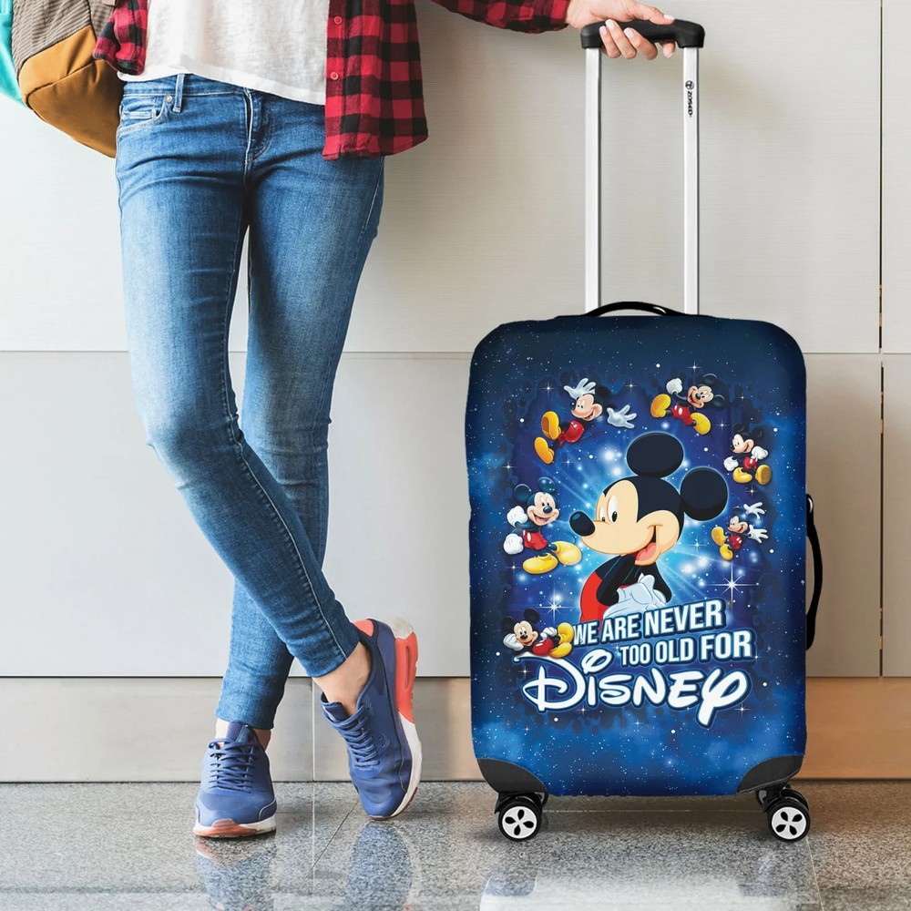 Personalized Mickey Mouse Luggage Cover, Mickey Mouse Suitcase Protector