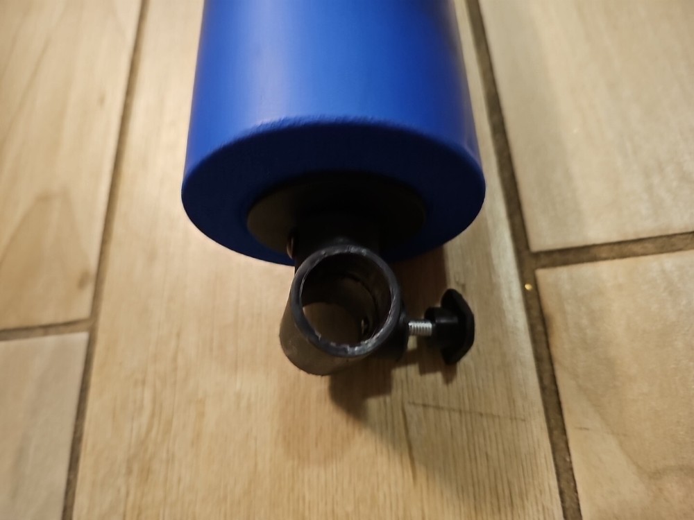 Ab Rocket Replacement Headrest w/ Hardware Bracket Screws Blue Top Spine Roller